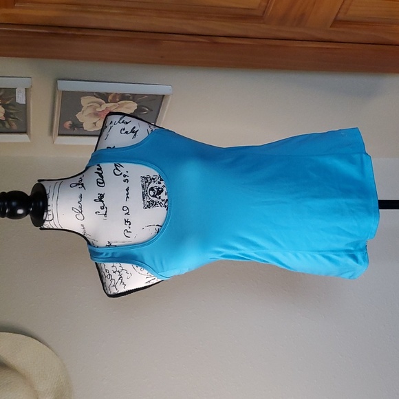 Champion DuoDry Racerback Tank Turquoise Blue Size XS - Picture 1 of 10